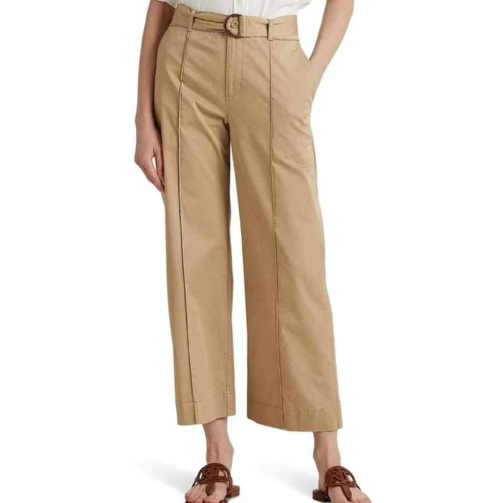 Lauren Ralph Lauren Micro Sanded Wide Leg Pants